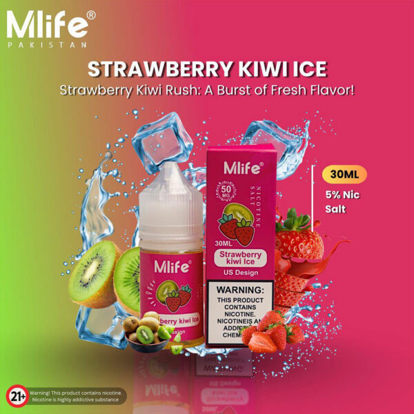 Mlife Strawberry Kiwi Ice 50mg 30ml