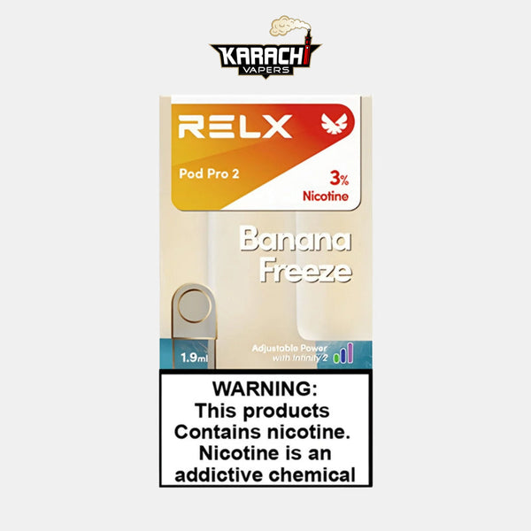 Relx Pre Filled Pod Banana Freeze 30mg