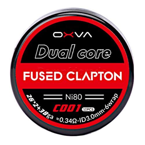 OXVA Dual core fused clapton Ni80 0.34ohm