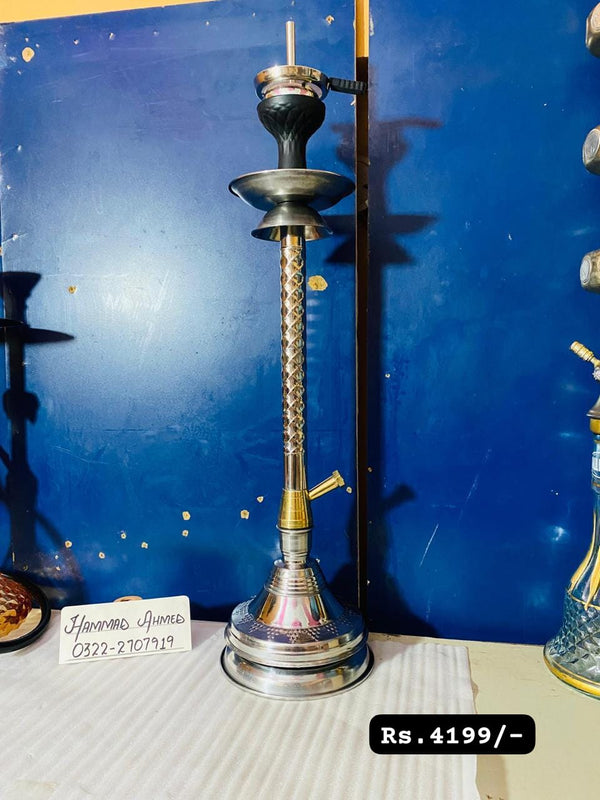 Still Silver Heavy Quality Material Sheesha